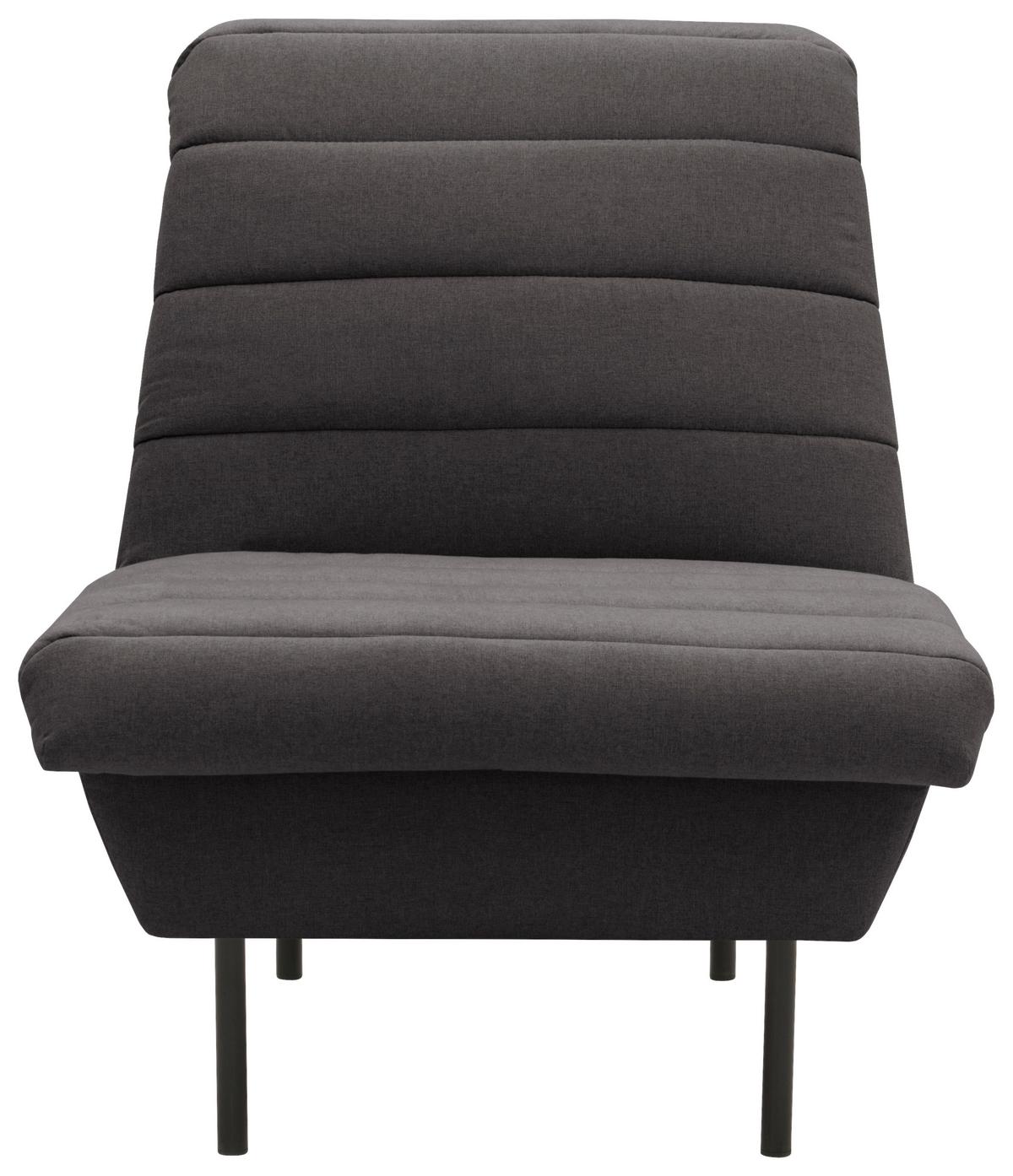 Sessel Looks Ix - Anthrazit/Schwarz, Design, Textil (72/92/103cm) - LOOKS by W.Joop