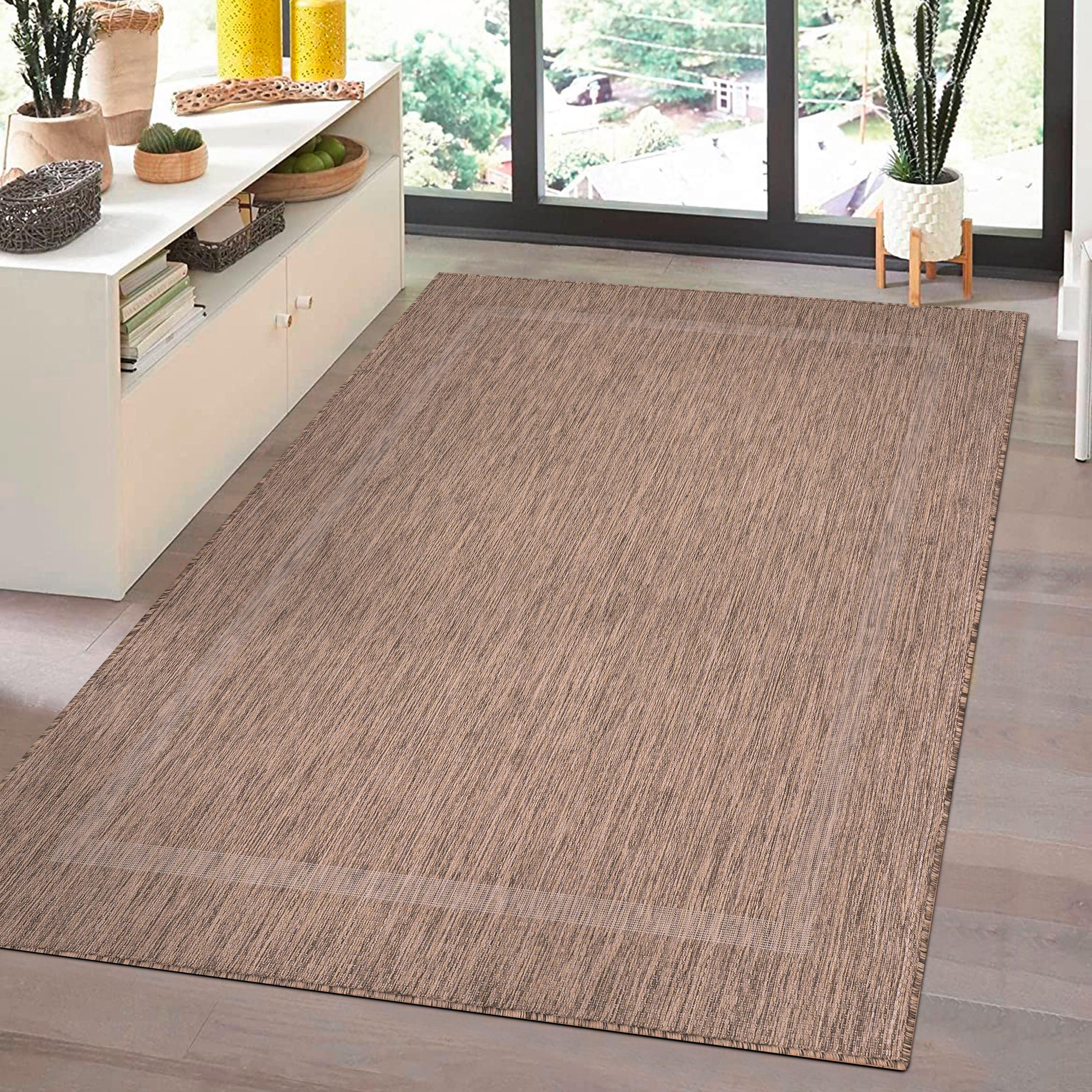 Flachwebteppich Relax - Braun, Basics, Textil (60/100cm) - Novel