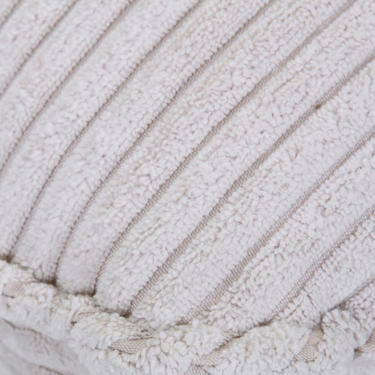 Hocker Lorris - Beige/Schwarz, KONVENTIONELL, Textil (60/49/53cm) - MID.YOU