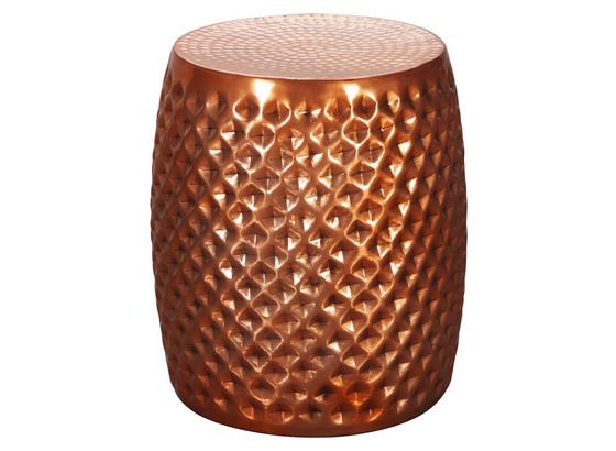 Beistelltisch Oriental-Look Sita, Aluminium Kupferfarben - Kupferfarben, LIFESTYLE, Metall (32/42/32cm) - Livetastic Beistelltisch Oriental-Look Sita, Aluminium Kupferfarben - Kupferfarben, LIFESTYLE, Metall (32/42/32cm) - Livetastic