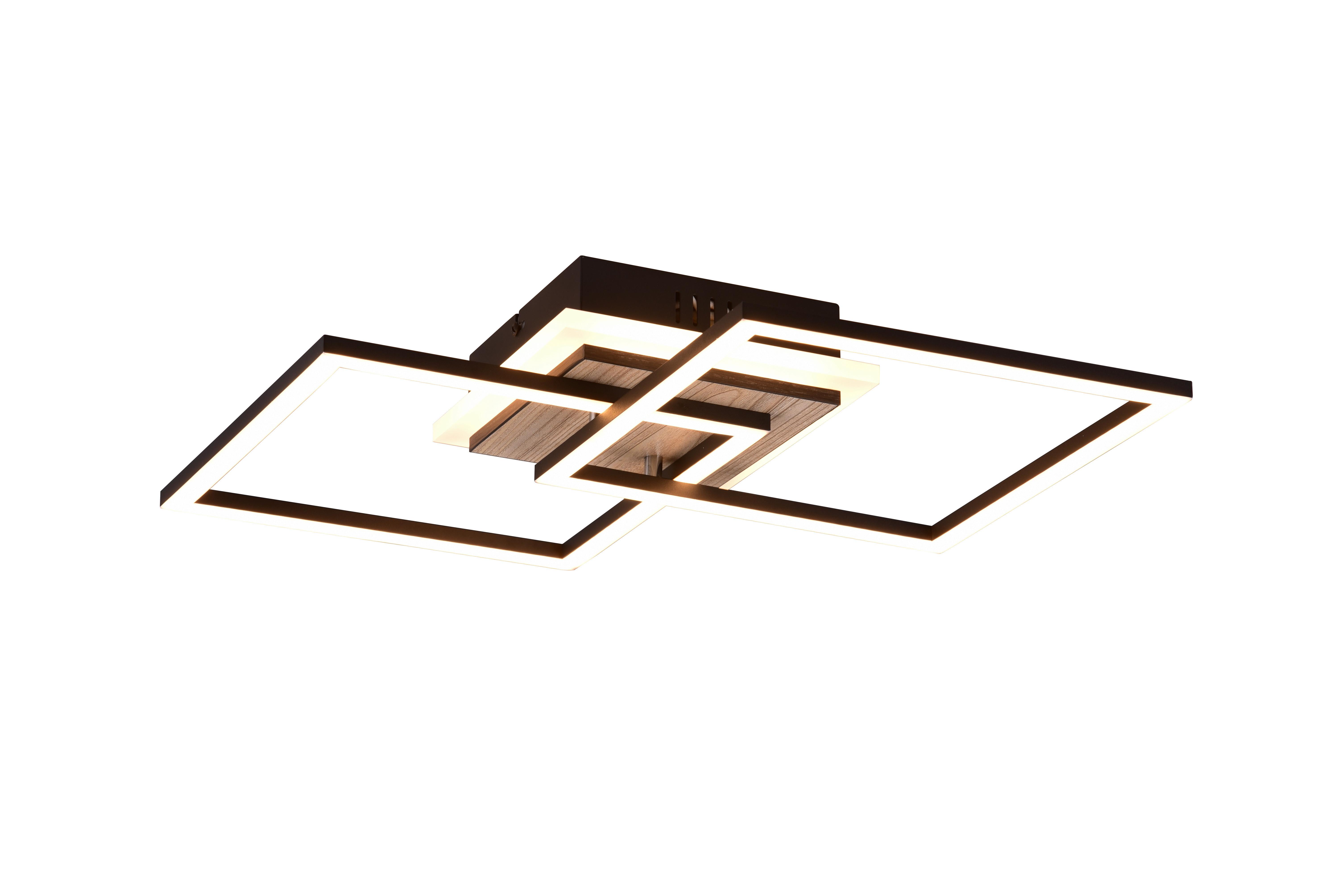 LED-Deckenleuchte R62793635 Giro - Braun, Basics, Kunststoff (57,5/35,5/8cm)