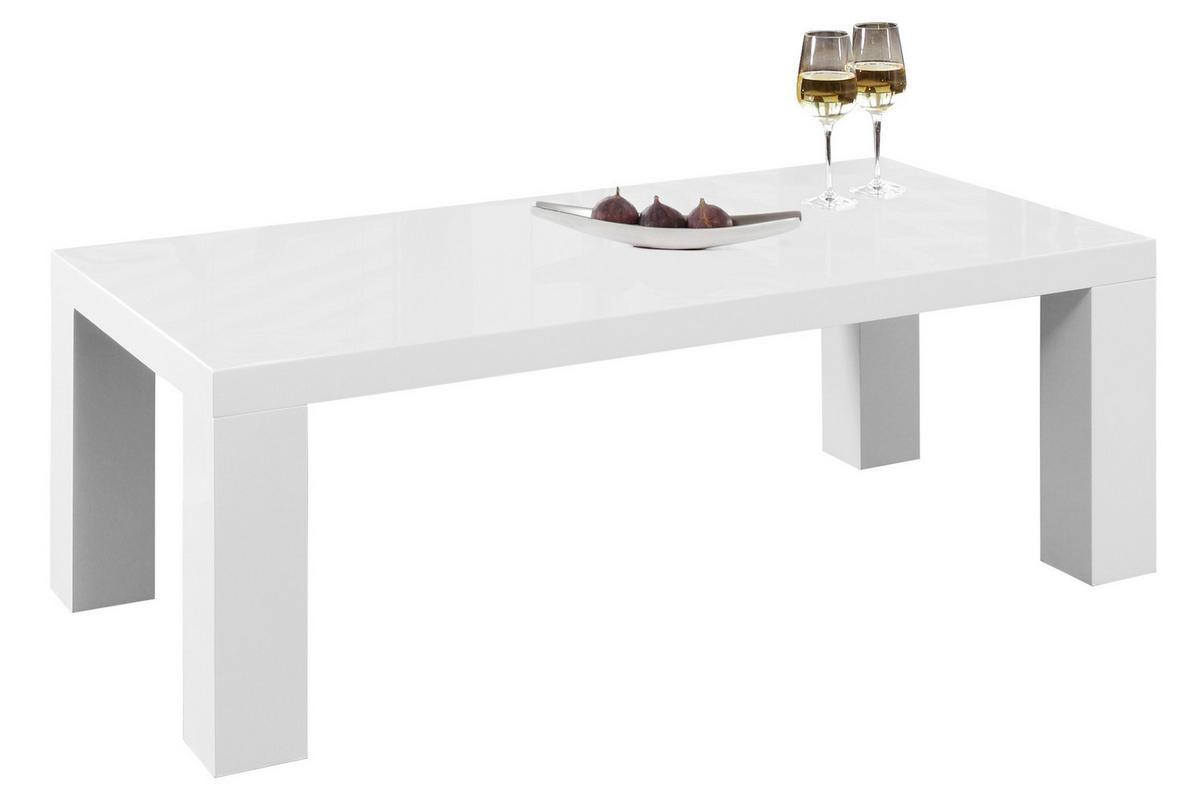 Couchtisch Weiß B: 60 cm - Weiß, Design, Holzwerkstoff (120/60/40cm) - Livetastic