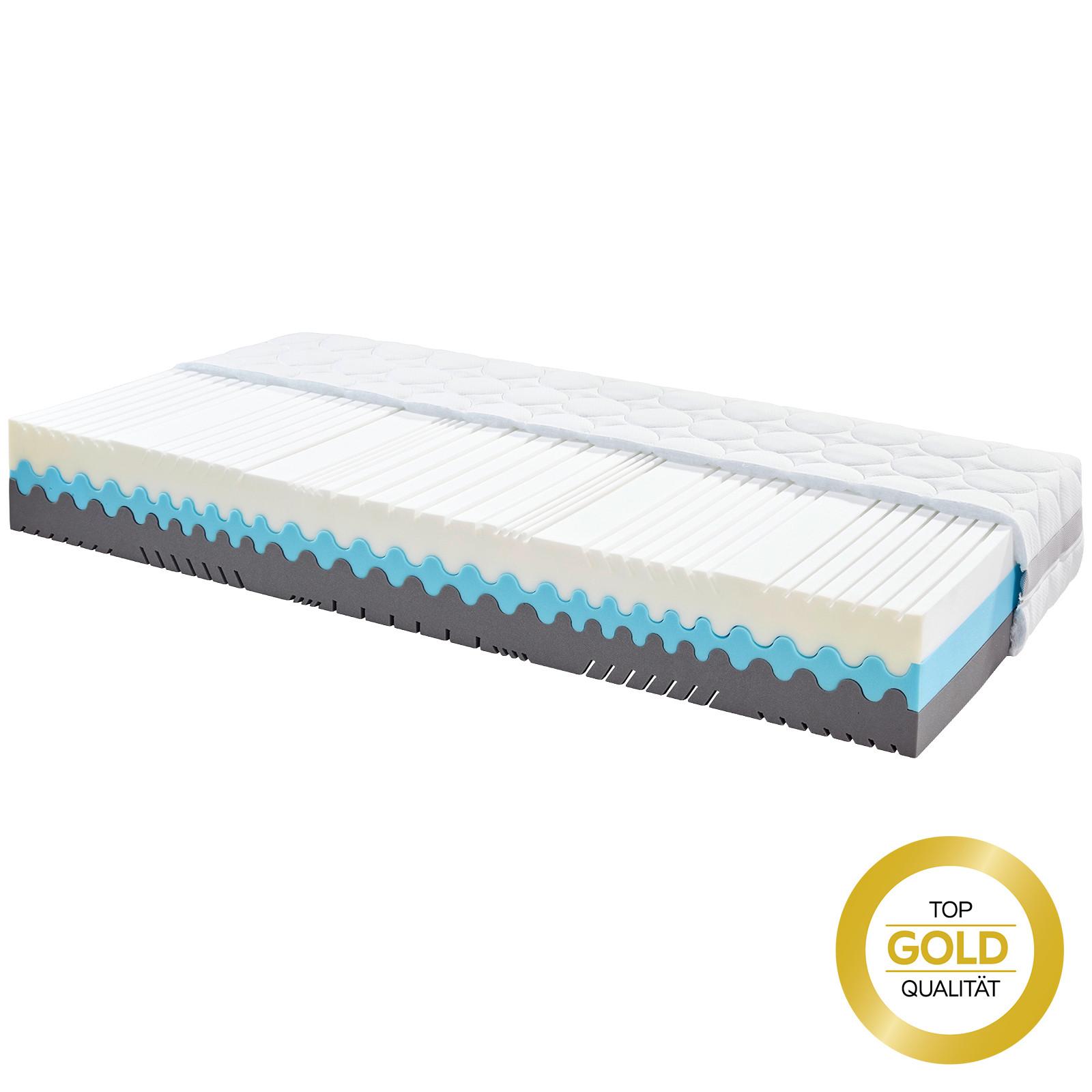 Komfortschaummatratze Silvy Deluxe 90x200cm Fest - Weiß, Textil (90/200cm) - Primatex Deluxe