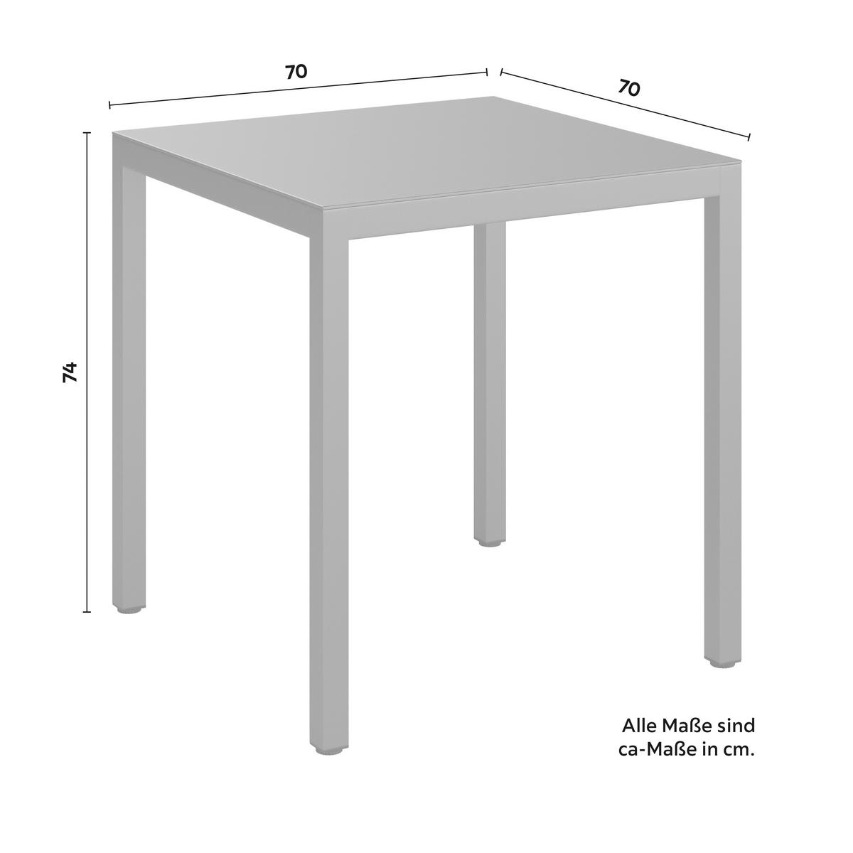 SADA NA BALKON SIENNA - antracitová, Moderní, kov/textil (70/74/70cm)