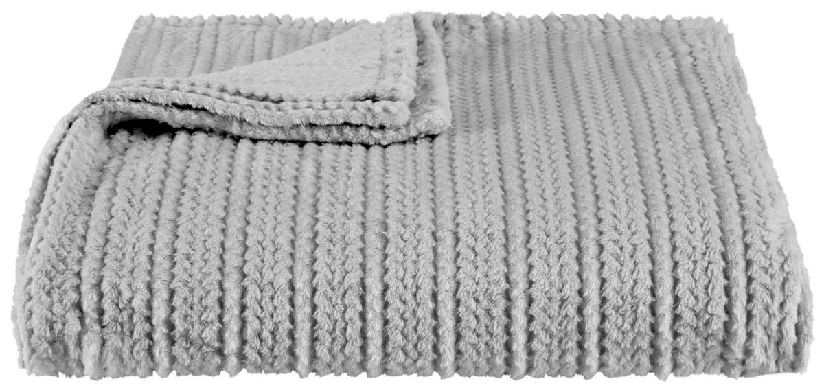 Kuscheldecke Angela - Anthrazit, MODERN, Textil (180/220cm) - Luca Bessoni