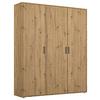 Drehtürenschrank 140 cm Voyager Eiche Artisan - Eiche Artisan, MODERN, Holzwerkstoff (140/194/53cm) - Rauch Möbel