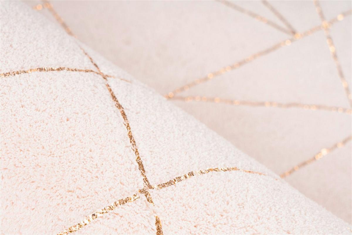 Teppich Bijou Creme/goldfarben, 160x230 Cm - Goldfarben/Creme, KONVENTIONELL, Textil (160/230cm)