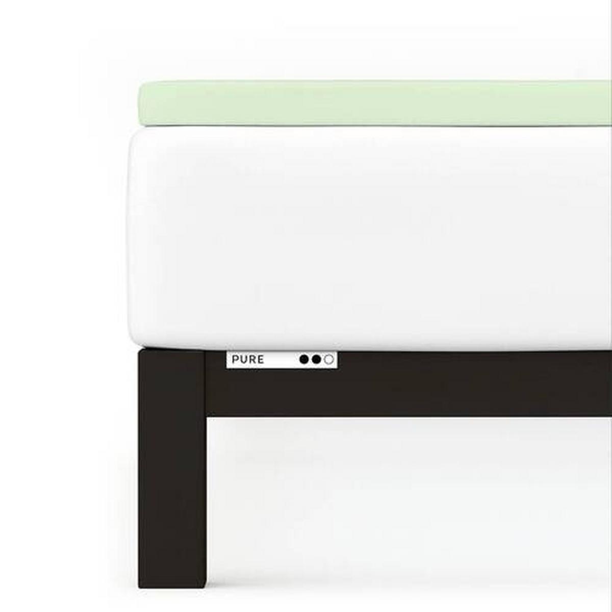 Topper-spannleintuch Pure Topper - Hellgrün, Basics, Textil (180-200/200-220cm) - Schlafgut