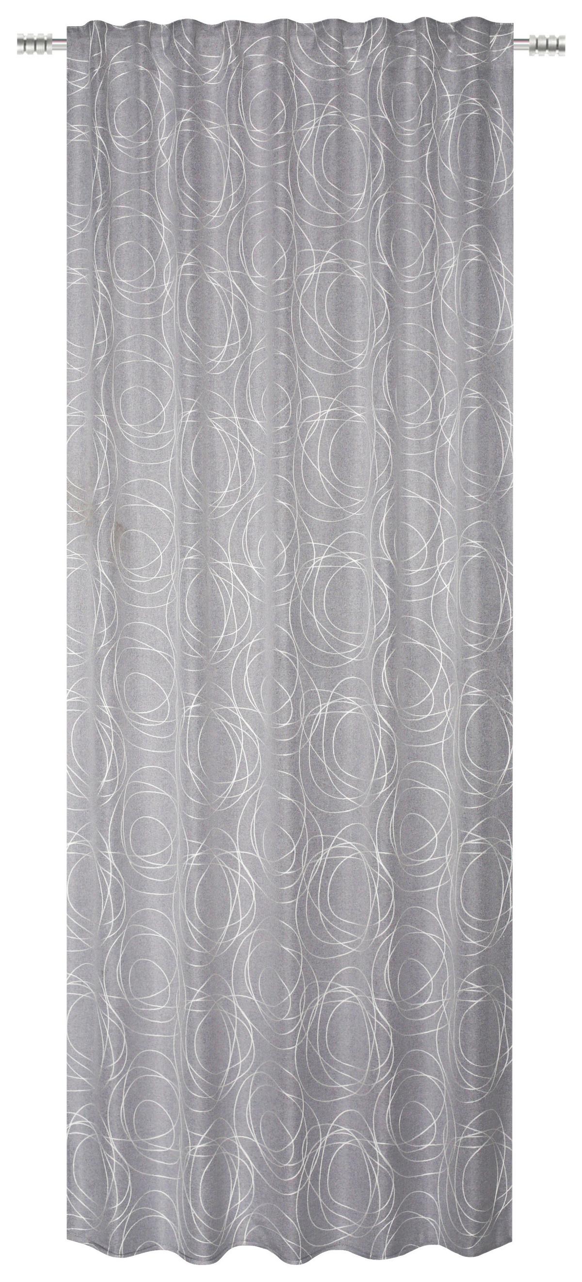 Fertigvorhang Rachel I - Grau, MODERN, Textil (135/245cm) - Luca Bessoni