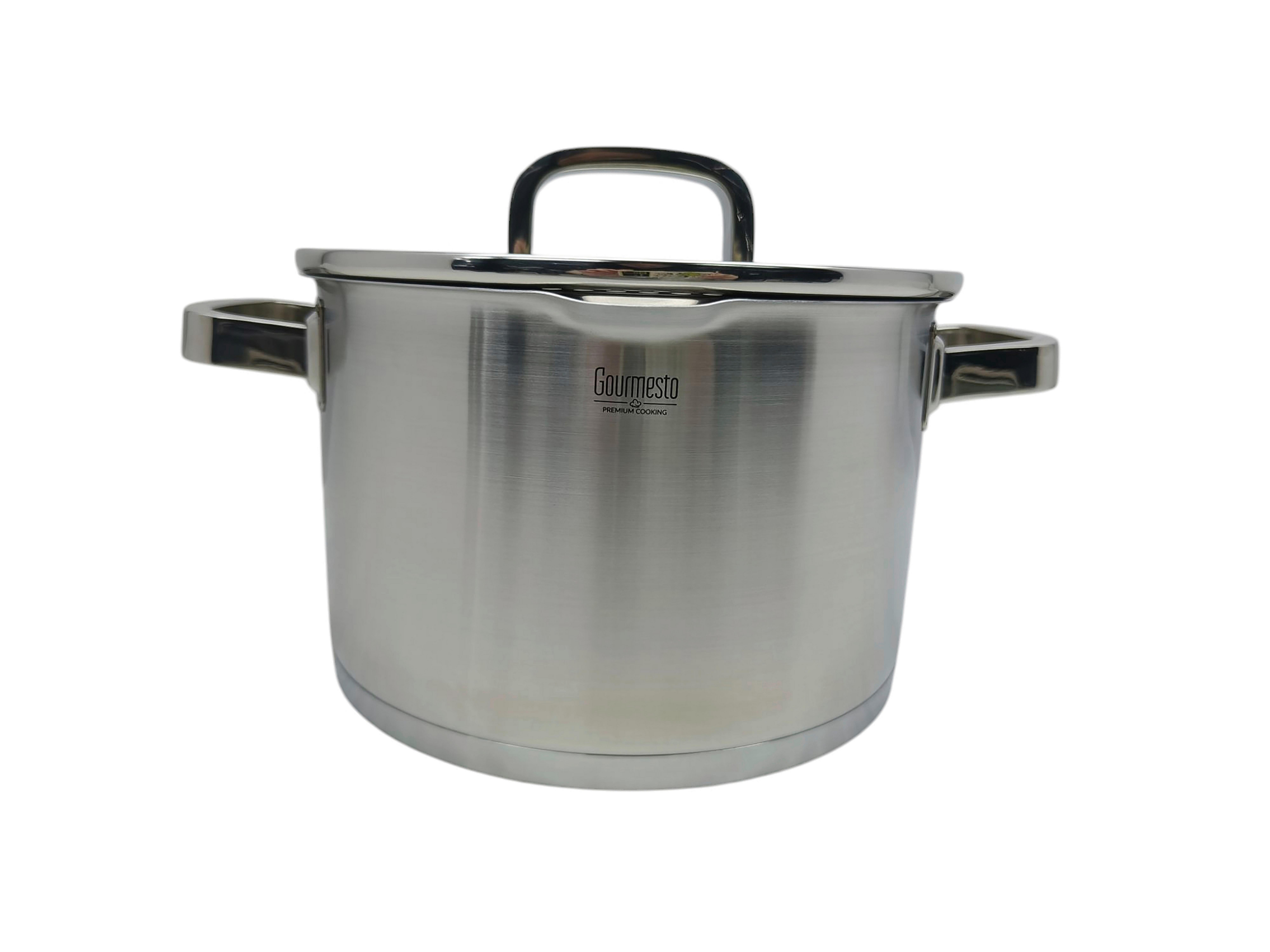 Hrnec 2,9L - čiré/barvy nerez oceli, Konvenční, kov/sklo (20/9,5cm) - Gourmesto