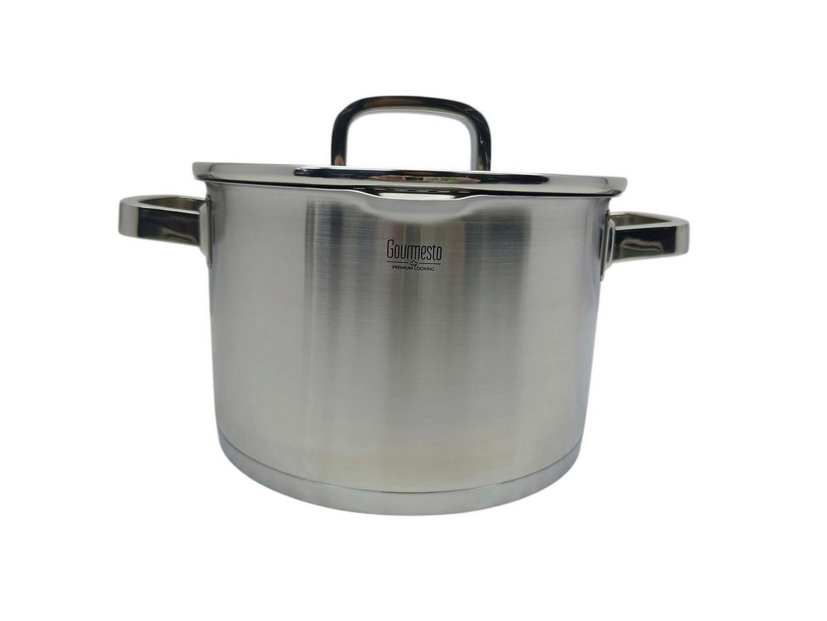 Hrnec 2,9L - čiré/barvy nerez oceli, Konvenční, kov/sklo (20/9,5cm) - Gourmesto