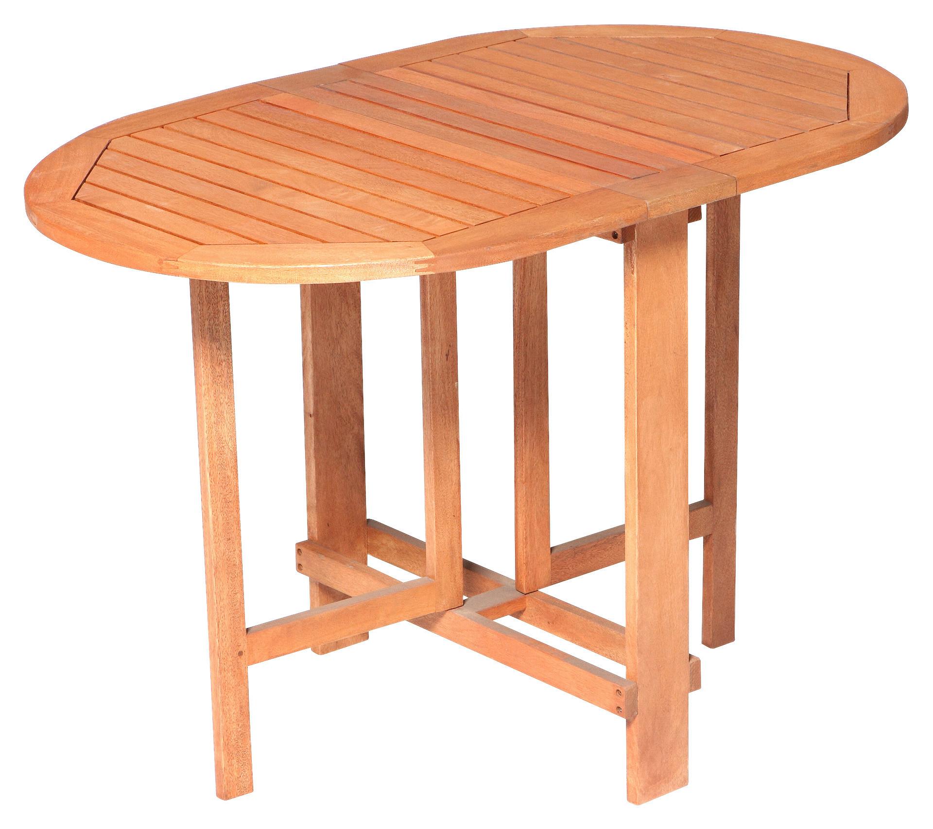 Gartentisch klappbar Eukalyptusholz L: 120 cm - Naturfarben, KONVENTIONELL, Holz (120/74/60cm) - Gardenson