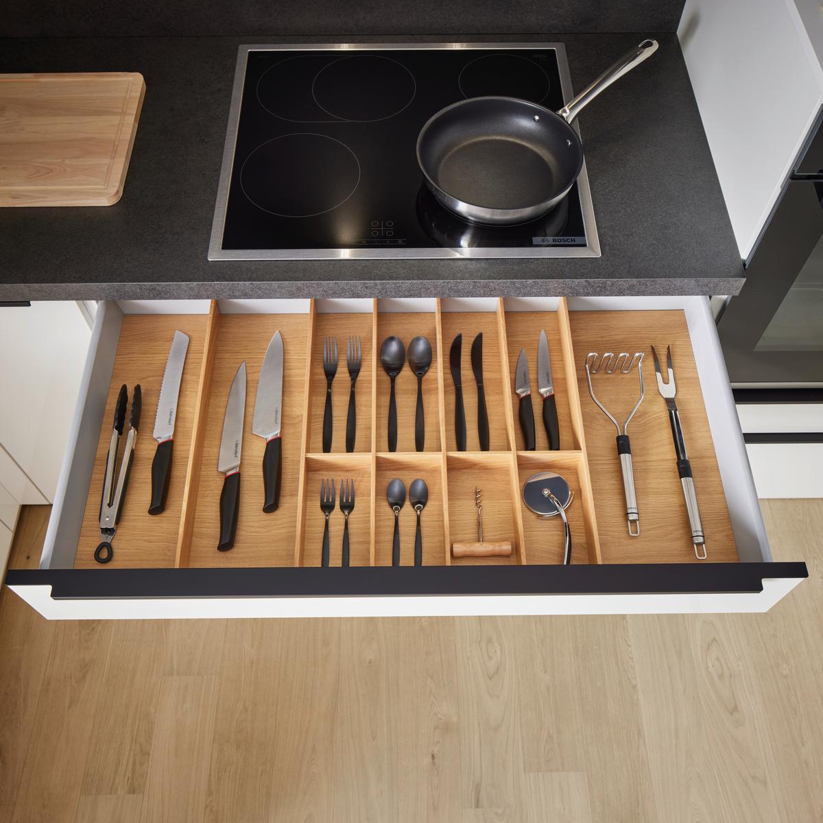 Eckküche Ip4050 315x185 Cm Weiß Hochglanz - Basics, Holzwerkstoff (315/185cm) - Impuls