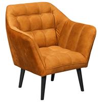 Cocktailsessel Max Kupferfarben B: 84 Cm - Schwarz/Kupferfarben, MODERN, Holzwerkstoff/Textil (84/87/70cm) - MID.YOU