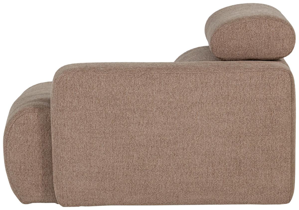 Sofaelement Novi Taupe B: 113cm - Taupe, Design, Textil (113/86/109cm) - Livetastic
