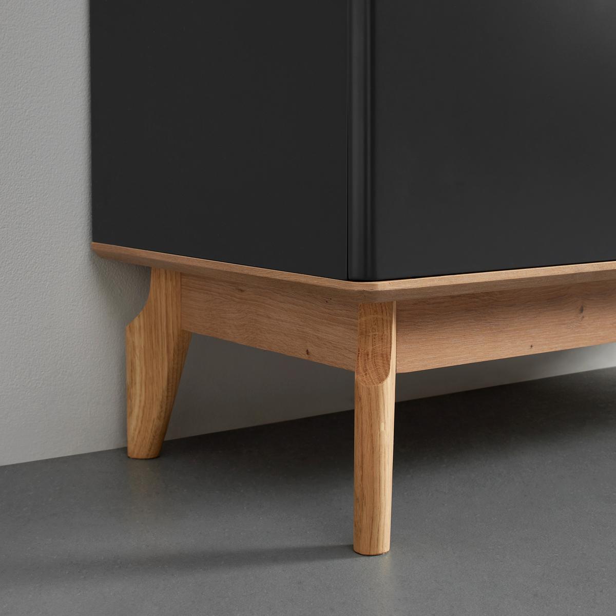 Komoda FOSCO - šedá/barvy dubu, Moderní, dřevo (100/80/40cm) - Bessagi Home