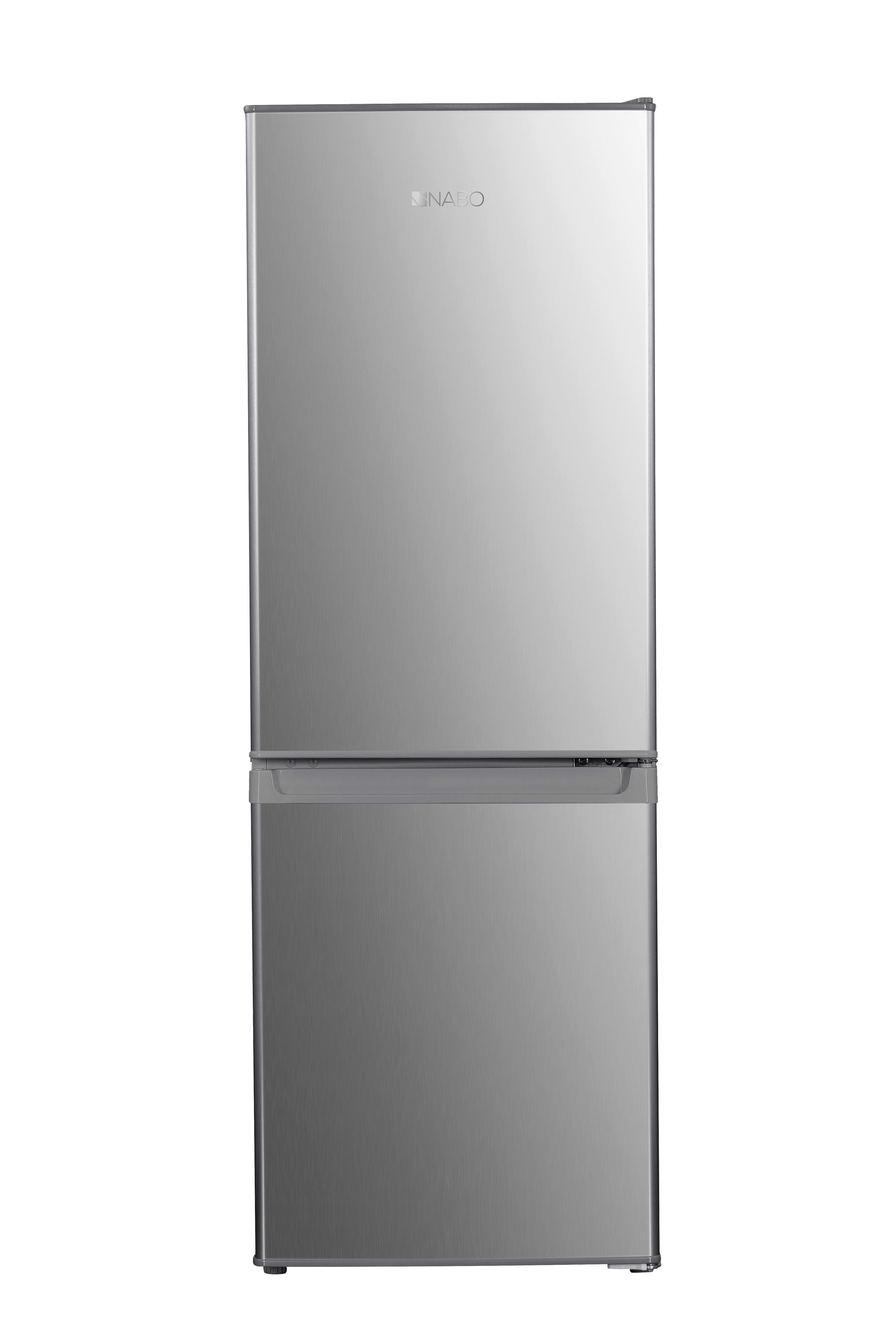 Kühl-Gefrier-Kombination Nabo Kgk 1755 - Edelstahlfarben, Basics, Metall (49,5/142,5/53cm) - Nabo