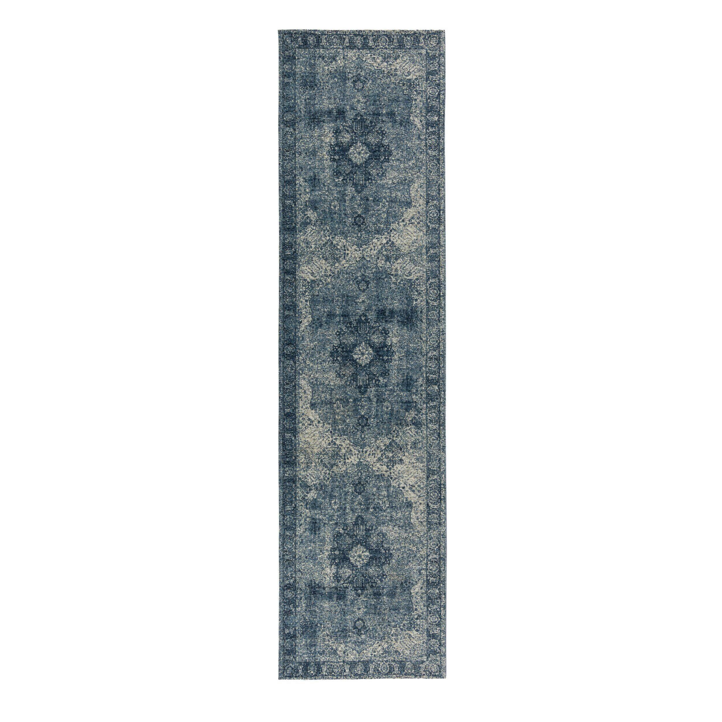 LÄUFER Antique Blau B: 60 cm - Blau, Basics, Textil (60/230cm) - Flair Rugs