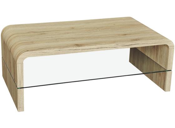 Konferenčný Stolík Aruba Ii - farby dubu/číra, Moderný, kompozitné drevo/sklo (110/41/60cm) - Mömax modern living Konferenčný Stolík Aruba Ii - farby dubu/číra, Moderný, kompozitné drevo/sklo (110/41/60cm) - Mömax modern living