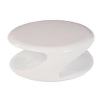 Couchtisch Weiß Hochglanz L: 80 Cm - Weiß Hochglanz, Design, Kunststoff (80/80/33cm) - Livetastic