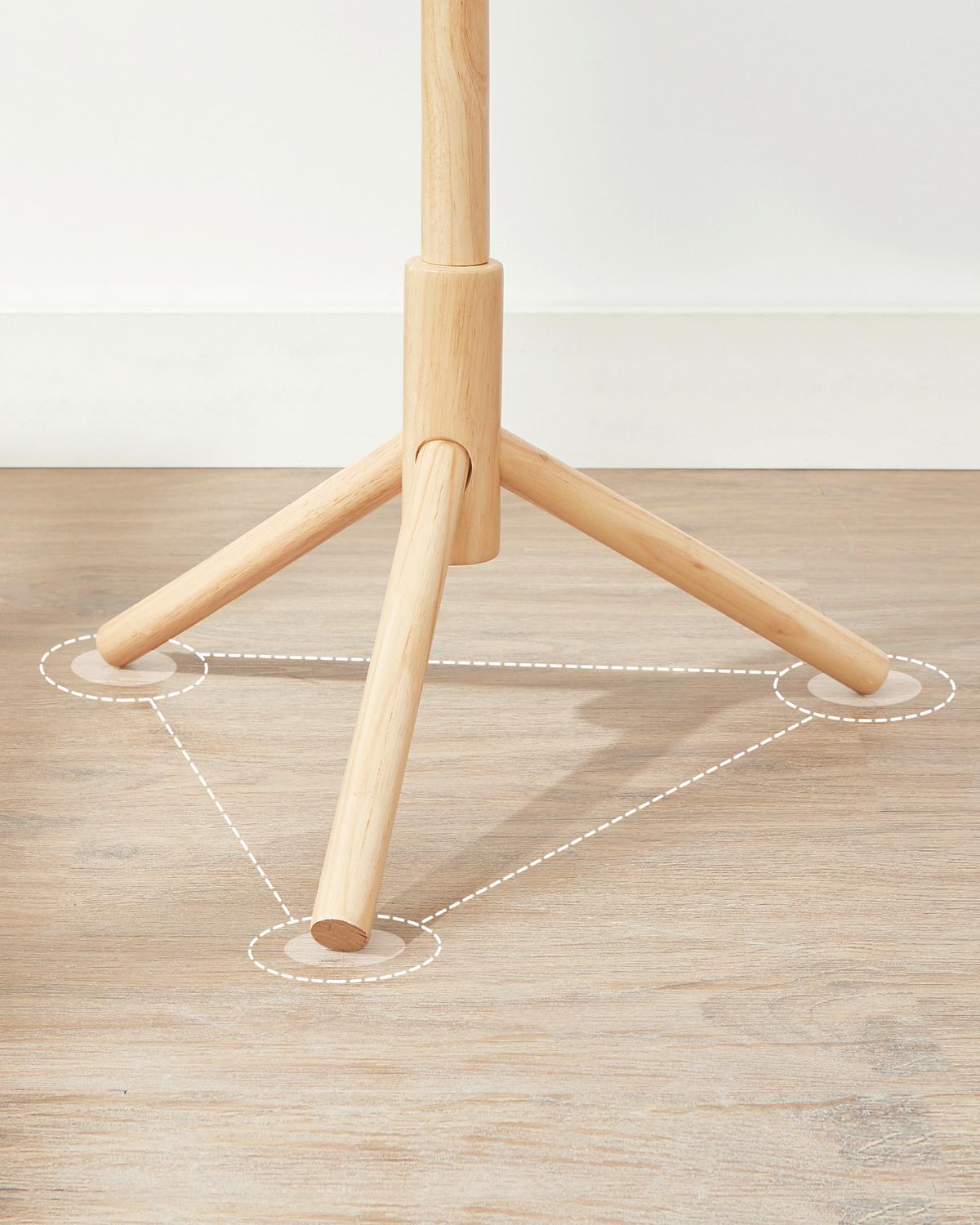 Kleiderständer Ecru B: 47cm - Ecru, Basics, Holzwerkstoff (47/175/47cm)