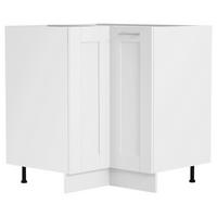 Küchenunterschrank Colura 76cm Weiß - Weiß, Trend, Holzwerkstoff/Kunststoff (76/82/76cm) - MID.YOU