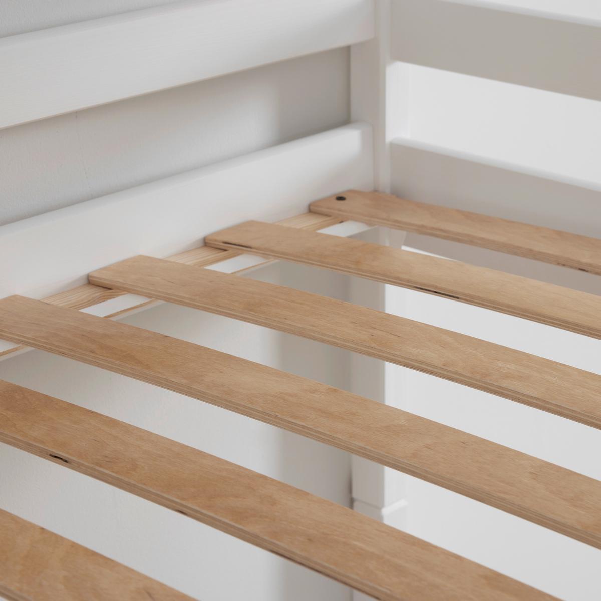 Poschodová posteľ MILA 90x200 cm, borovica, biela - biela/farba brezy, drevo (90/200cm) - Mömax