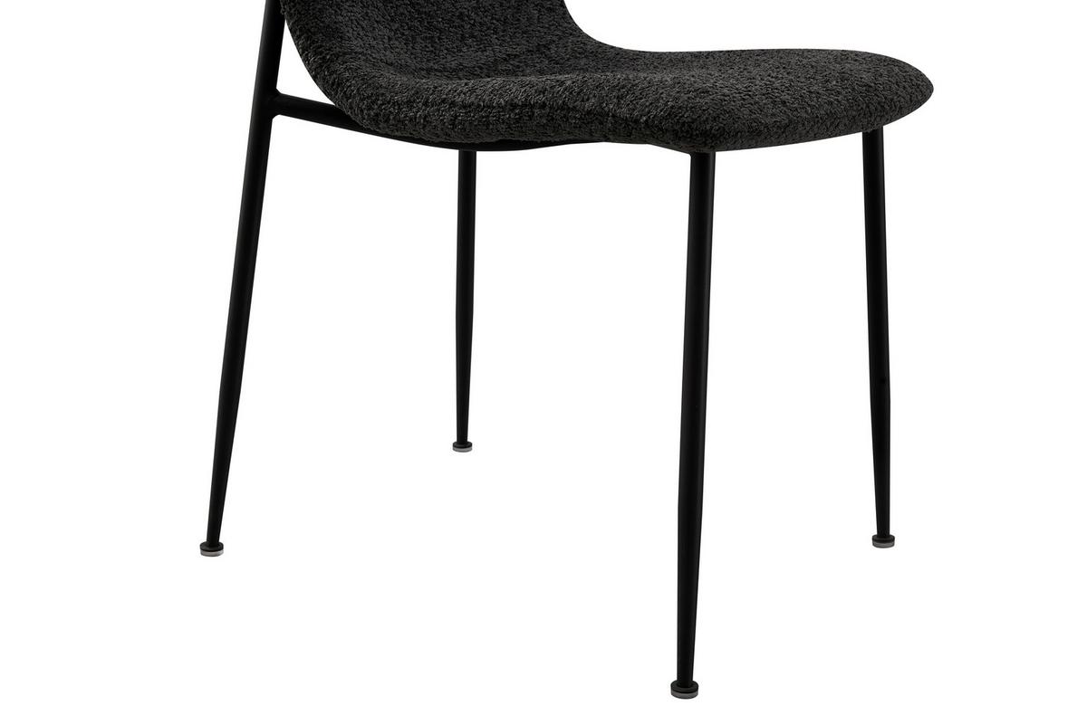 Židle Mila, šedá - šedá/černá, Moderní, kov/dřevo (43/82/57cm) - Mömax