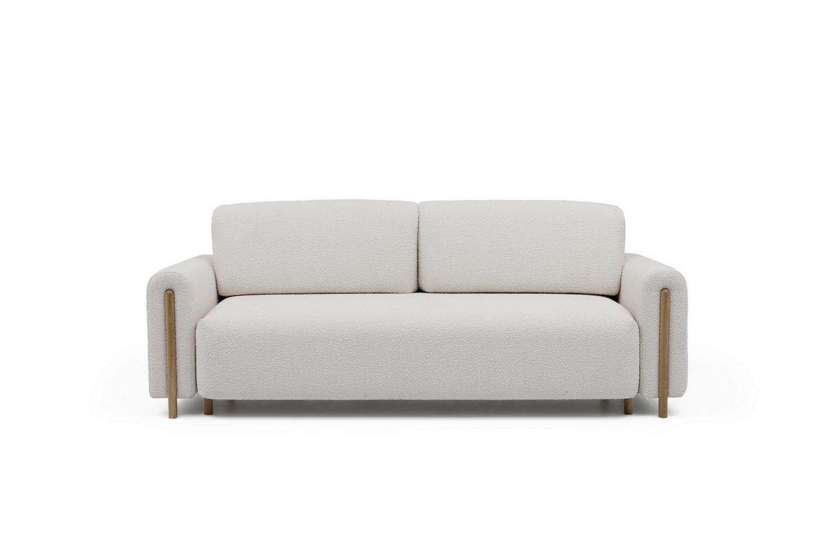 Schlafsofa Arcadova Beige B: 244cm - Eichefarben/Beige, Design, Textil (244/97/97cm) - MID.YOU