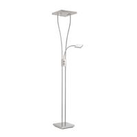 Stehlampe Helia dimmbar Nickelfarben 3-Fach Schaltbar - Nickelfarben, Design, Metall (57/57/197,5cm)