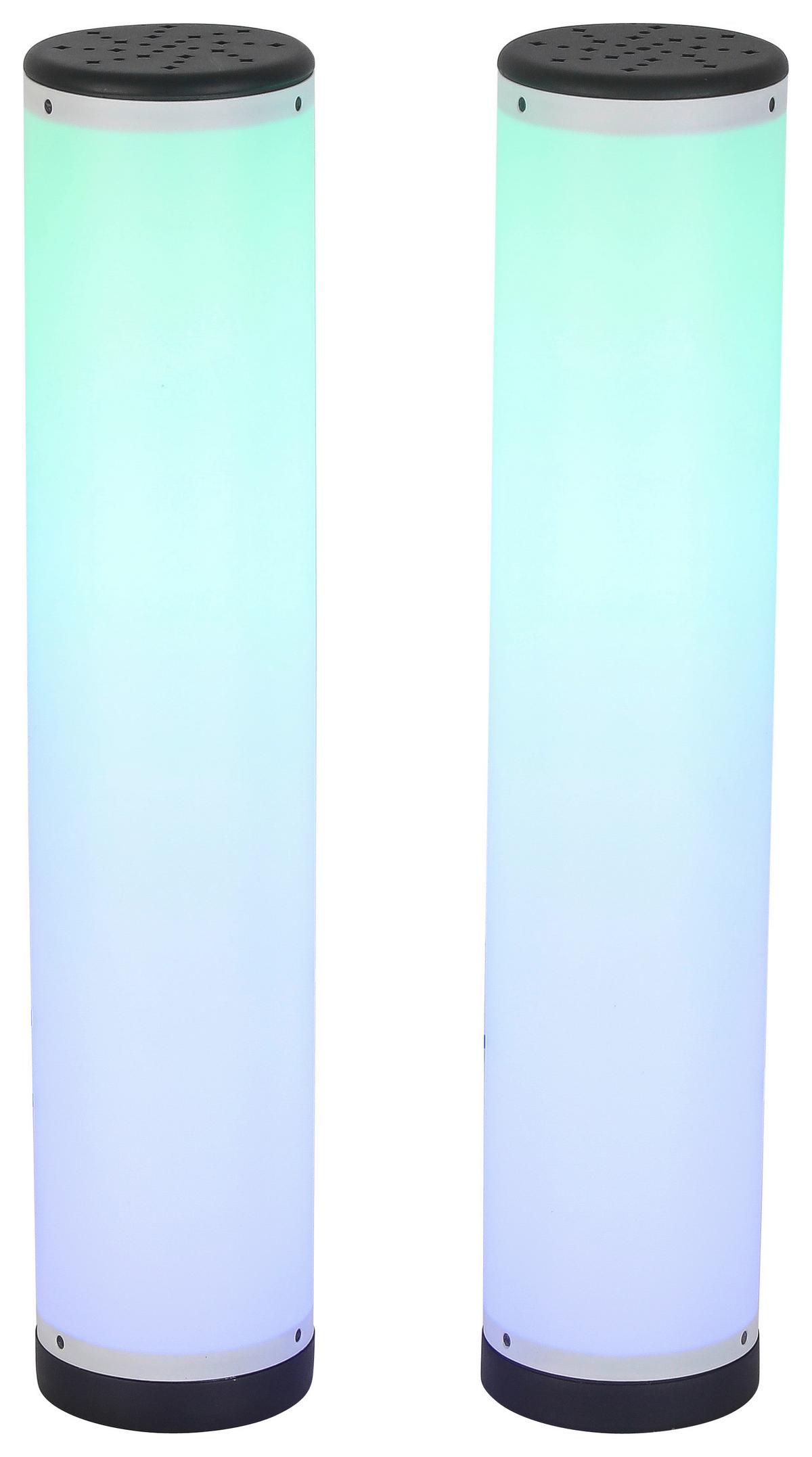 Led-tischlampe Mavi Dimmbar Schwarz/weiß Mit Farbwechsler - Schwarz/Weiß, MODERN, Kunststoff (6,4/31cm) - Luca Bessoni