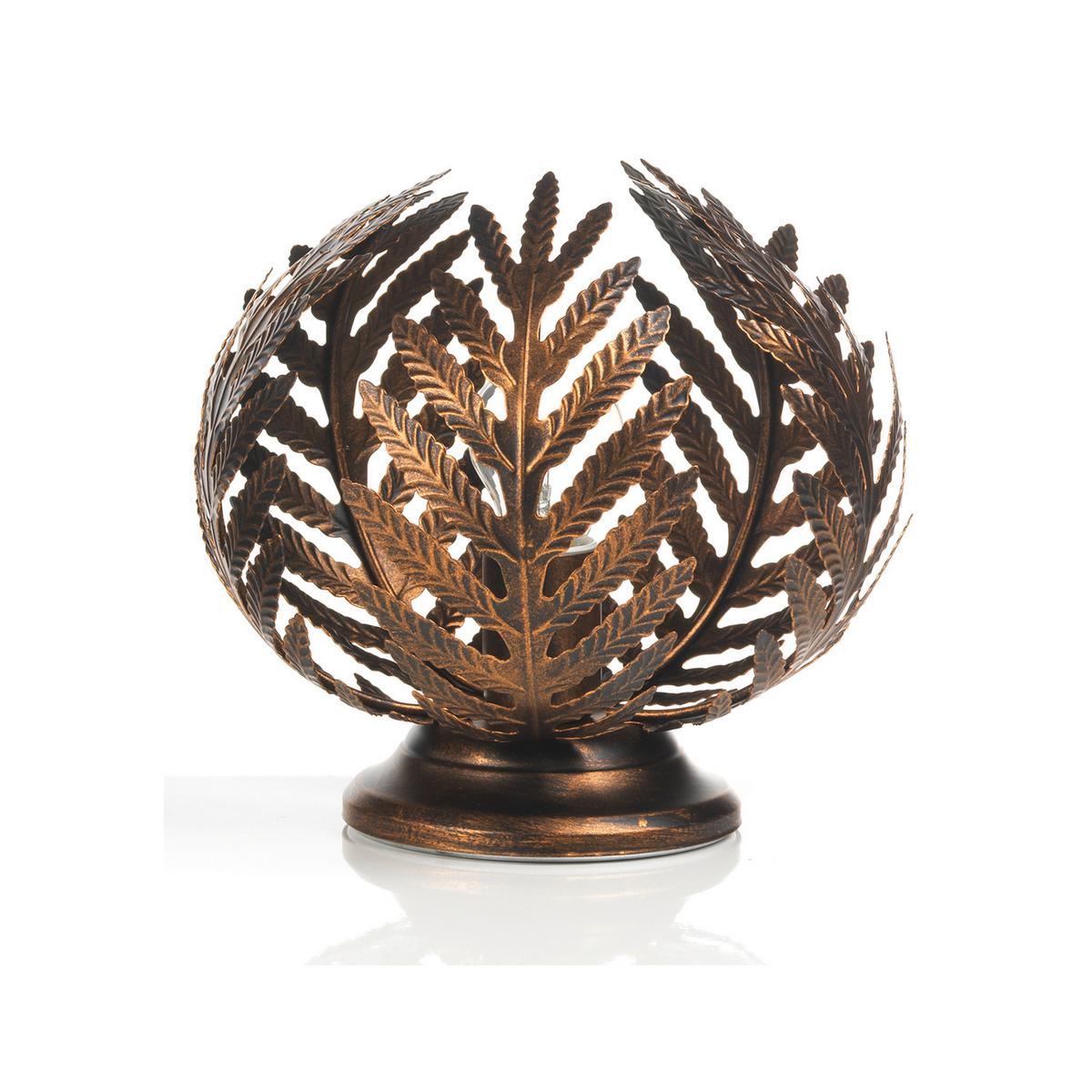 Tischleuchte 4996/Lpb - Bronzefarben, Natur, Metall (25/25cm)