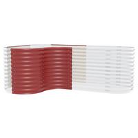 Hochbeet-Erweiterung Vita 858 mit Kurve 80x86x80 cm Rot - Rot, Basics, Metall (80/85,8/80cm)