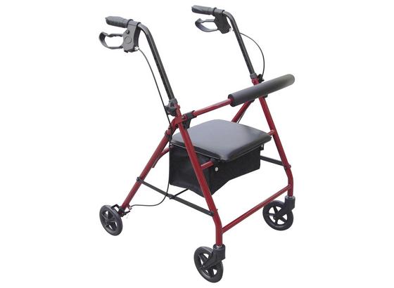 Rollator Classic - Rot, MODERN, Metall (7,6kg) Rollator Classic - Rot, MODERN, Metall (7,6kg)