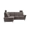 Ecksofa mit Stauraum Parole Graubraun Chenille - Chromfarben/Graubraun, KONVENTIONELL, Textil (184/231cm) - Livetastic