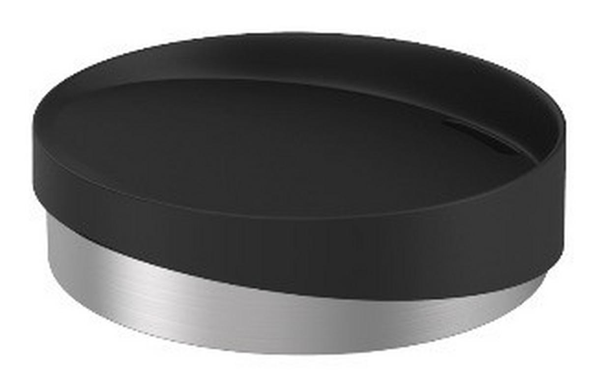 Miska na mydlo Chris - čierna, Modern, kov/plast (11/3cm) - Premium Living