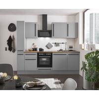 Küchenblock Denver Grau/Eiche Dekor B: 250 cm - Eichefarben/Grau, Design, Holzwerkstoff (250cm) - MID.YOU