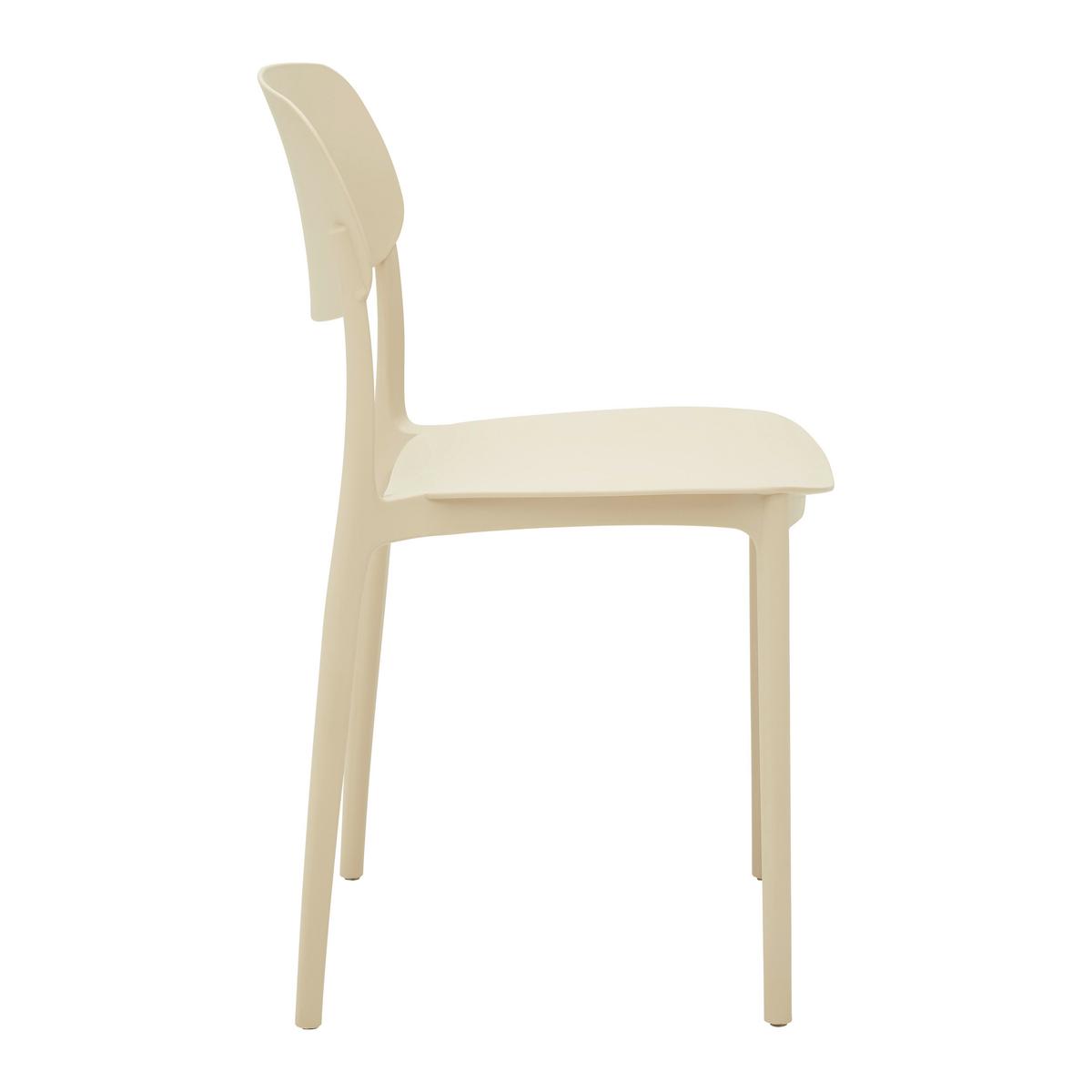 Stohovatelní židle JIŘÍ *CENOVÝ TRHÁK* béžová - béžová, Moderní, plast (44/78/49cm) - Based