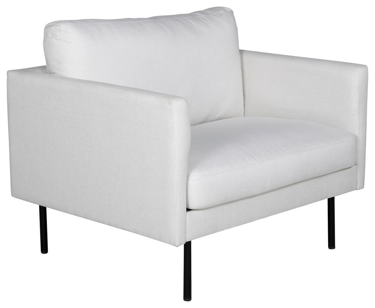 Sessel Zoom - Beige/Schwarz, Design, Kunststoff/Textil (95/80/84cm) - Livetastic
