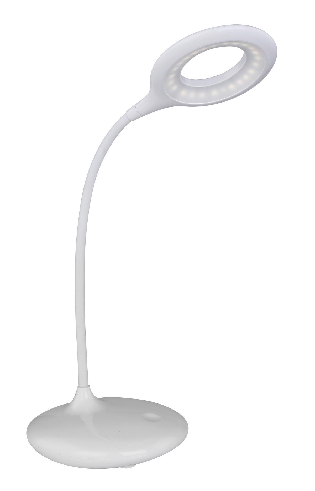 Led-tischleuchte 58377w - Weiß, Basics, Kunststoff (40/12,5/49cm) - Globo