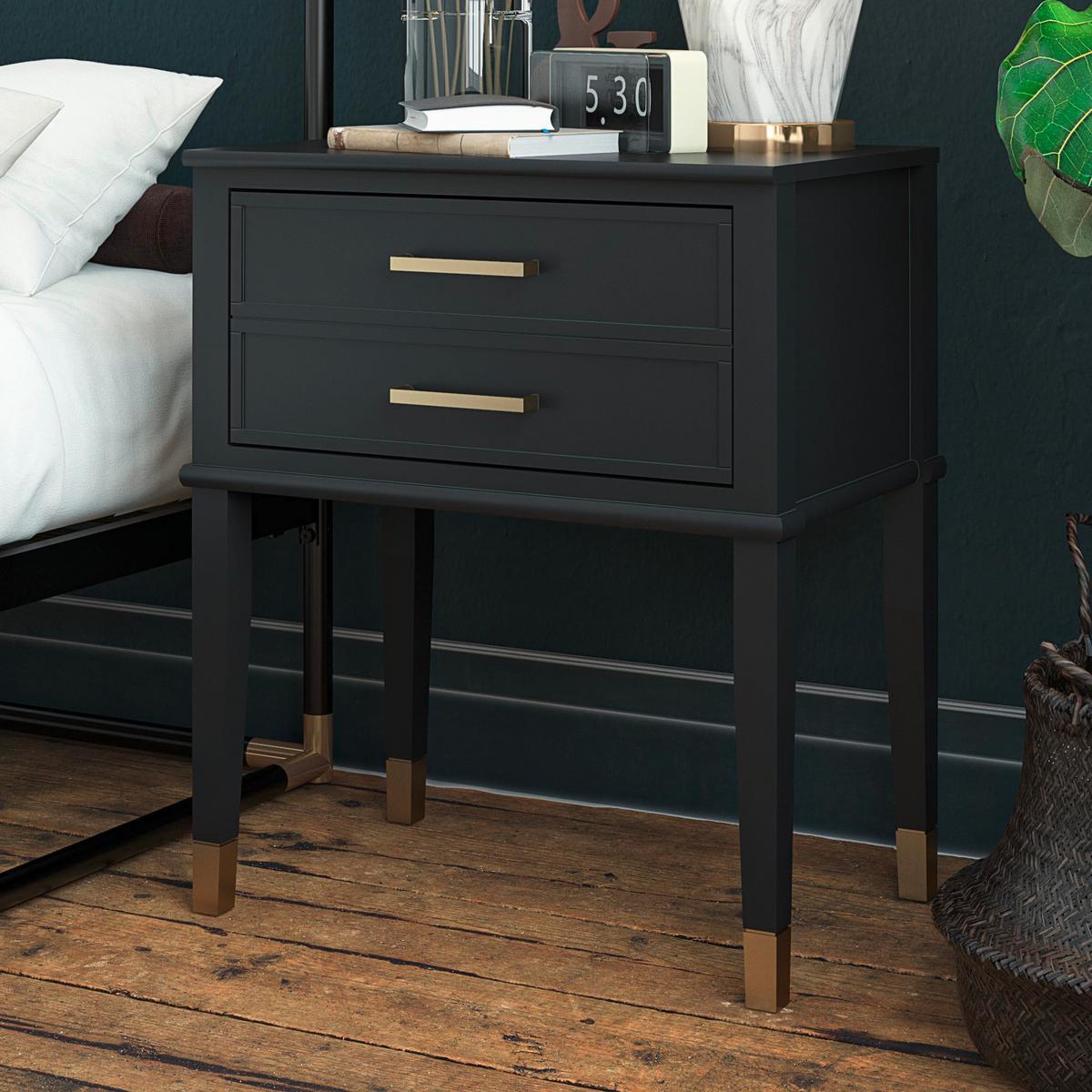 Beistelltisch Westerleigh Schwarz B: 60 cm - Schwarz, Design, Holzwerkstoff (60/72/40cm) - MID.YOU