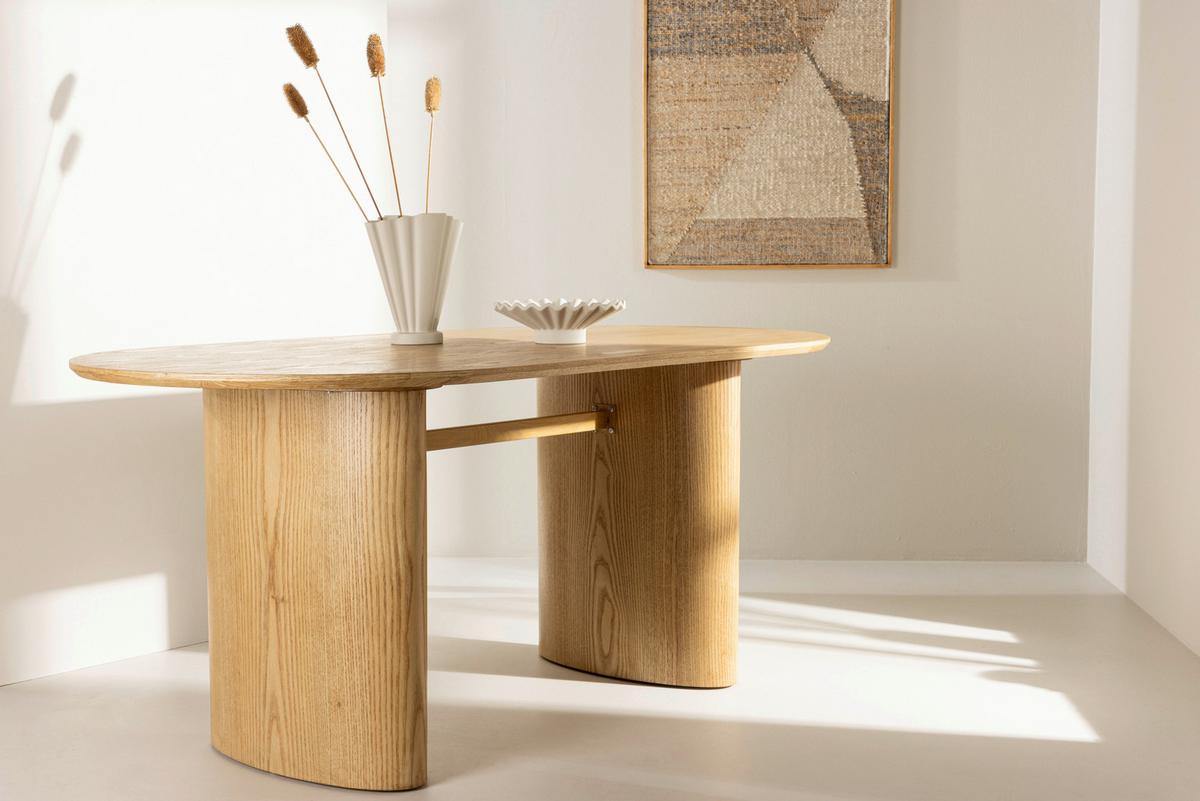 Esstisch Isolde - Beige, Design, Holzwerkstoff (180/90/75cm) - Livetastic