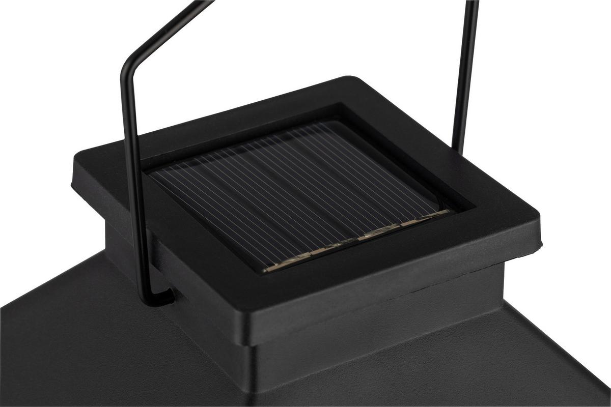 Solarleuchte Daria - Schwarz, Basics, Kunststoff (13,8/34/13,8cm) - Homezone