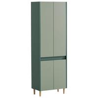Hochschrank Lovis H 570 - Dunkelgrün/Eschefarben, MODERN, Holzwerkstoff (56,9/170,0/33,0cm) - MID.YOU
