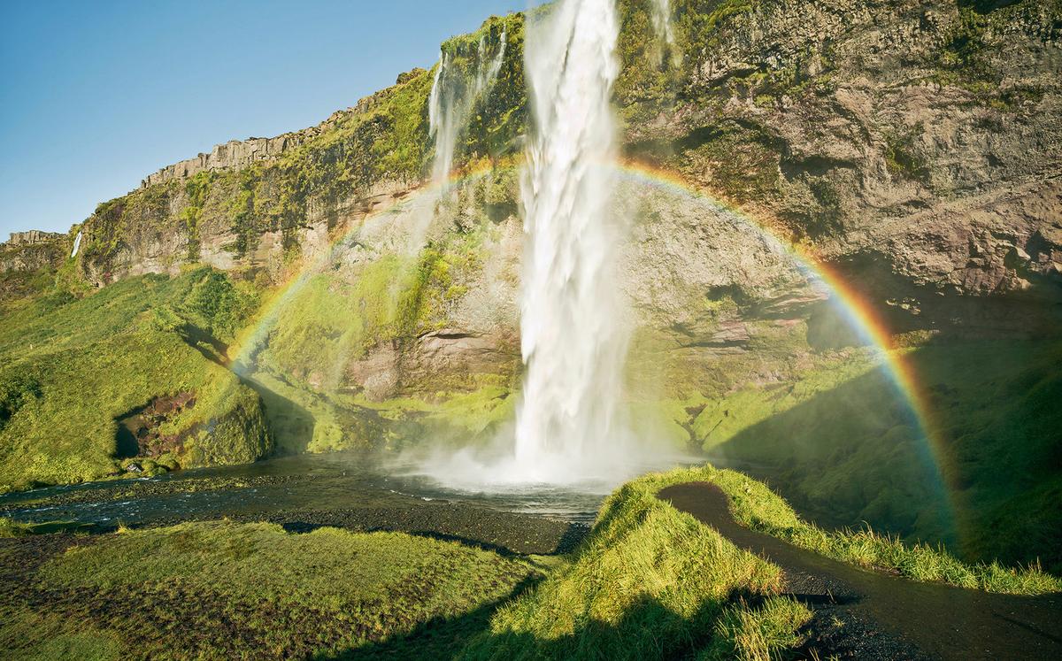 Fototapete Power Of Iceland - Multicolor, Trend, Textil (450/280cm)