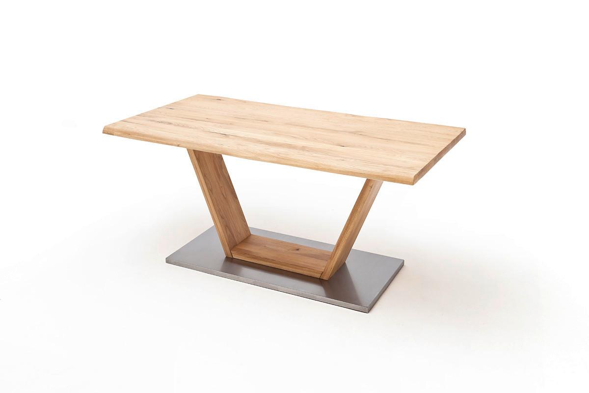 Esstisch Eiche Greta 180x90 cm mit Baumkante - Eichefarben, Design, Holz/Holzwerkstoff (180/90/77cm) - Livetastic