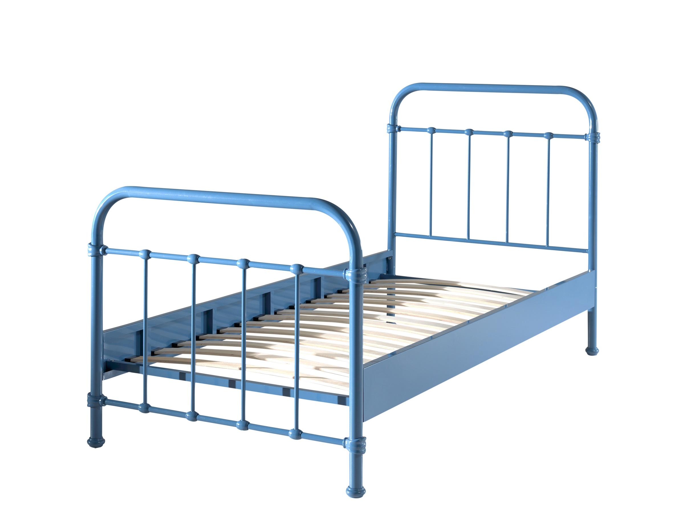 Kinder-/juniorbett New York 90x200 Cm Blau - Blau, ROMANTIK / LANDHAUS, Holzwerkstoff/Metall (90/200cm) - Vipack