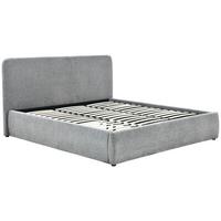 Polsterbett Kora Grau B: 204 Cm - Eichefarben/Schwarz, Design, Holz/Textil (204/116/218cm) - MID.YOU
