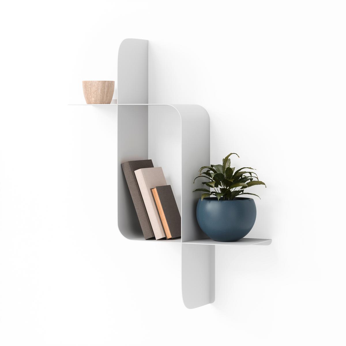 Nástenná polica, biela - Basics (61/47/15cm) - Umbra