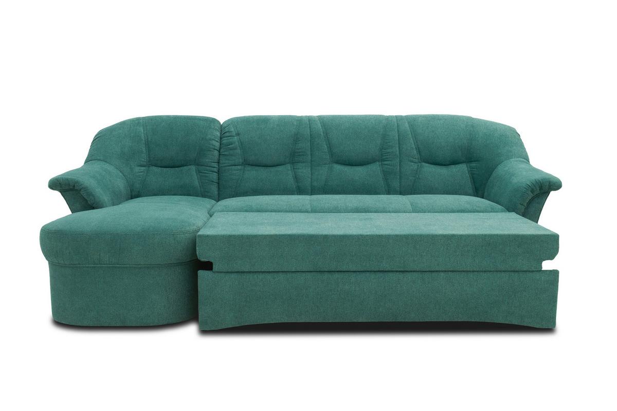 Ecksofa Sarafina - Petrol/Schwarz, KONVENTIONELL, Textil (146/232cm) - MID.YOU